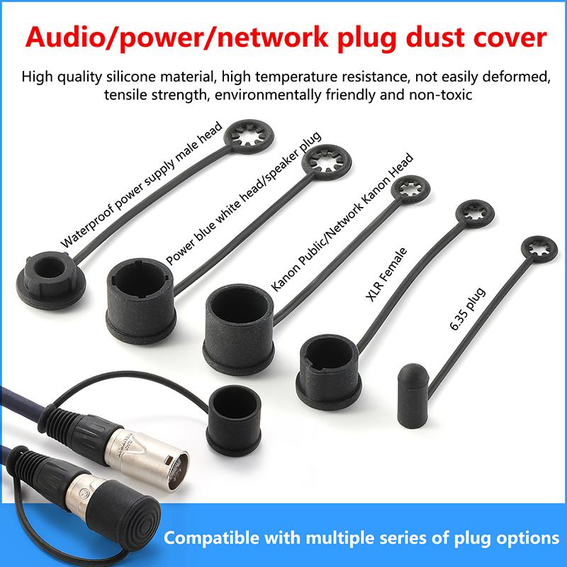 Audio Music Cover - 2Pcs Silicone Dust Cover Waterproof Plug