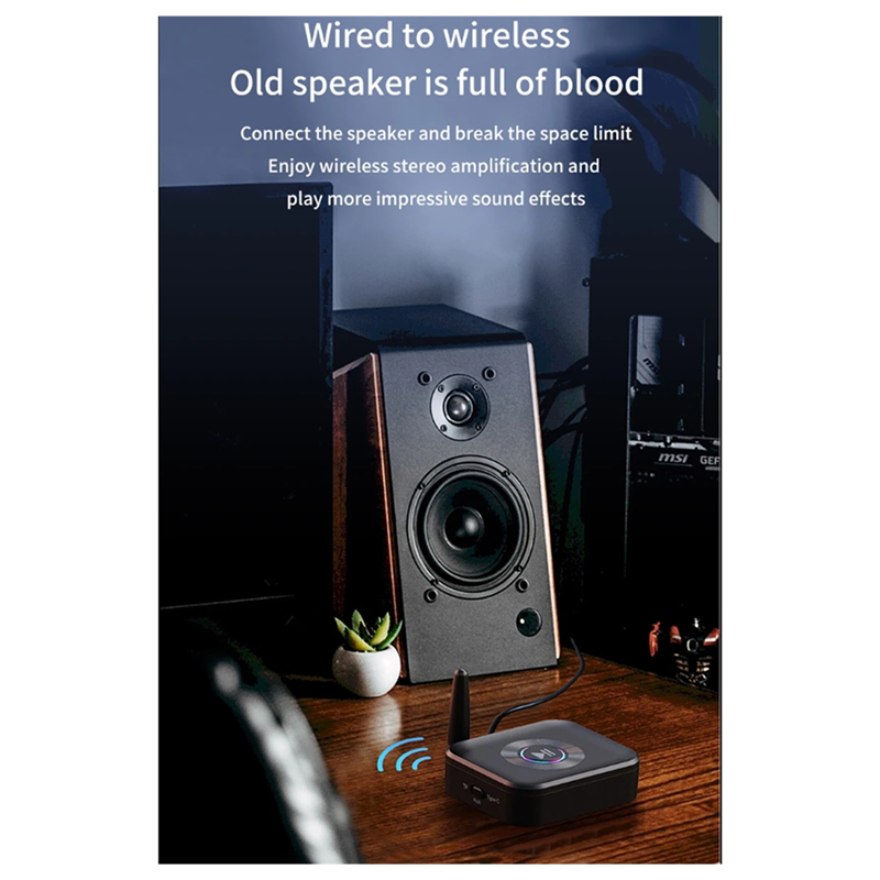 Audio Music Light - Excellent-Wireless Audio Receiver Colorful Light Music