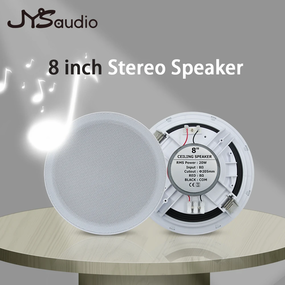 20W Ceiling Speaker Stereo 8 i - Audio Music For Background ulasan dan harga