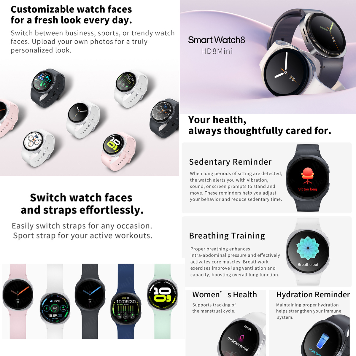 2026 New Watches 8 Mini GPS Tr - Audio Music Light ulasan dan harga