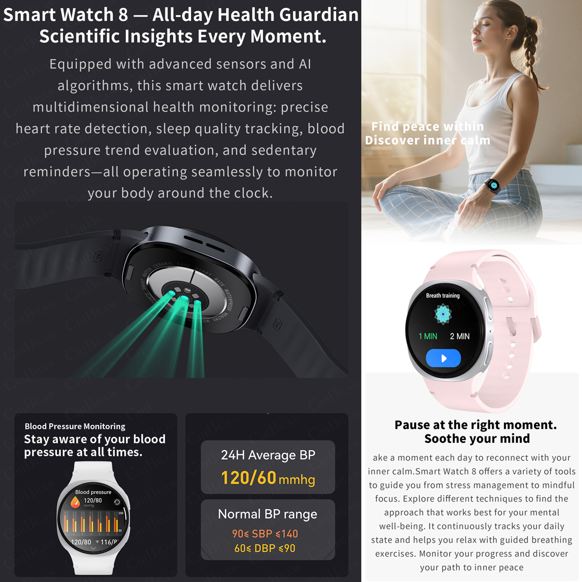 2026 New Watches 8 Mini GPS Tr - Audio Music Light ulasan dan harga