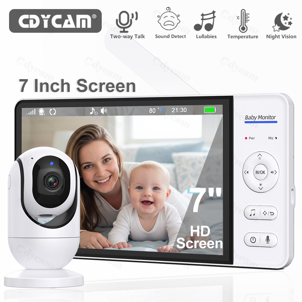 7.0'' Video Baby Monitor 720P  - Audio Music For Video ulasan dan harga