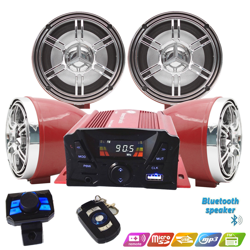 12V 4 Channel UTV ATV Golf Car - Audio Music Mp3 Free ulasan dan harga