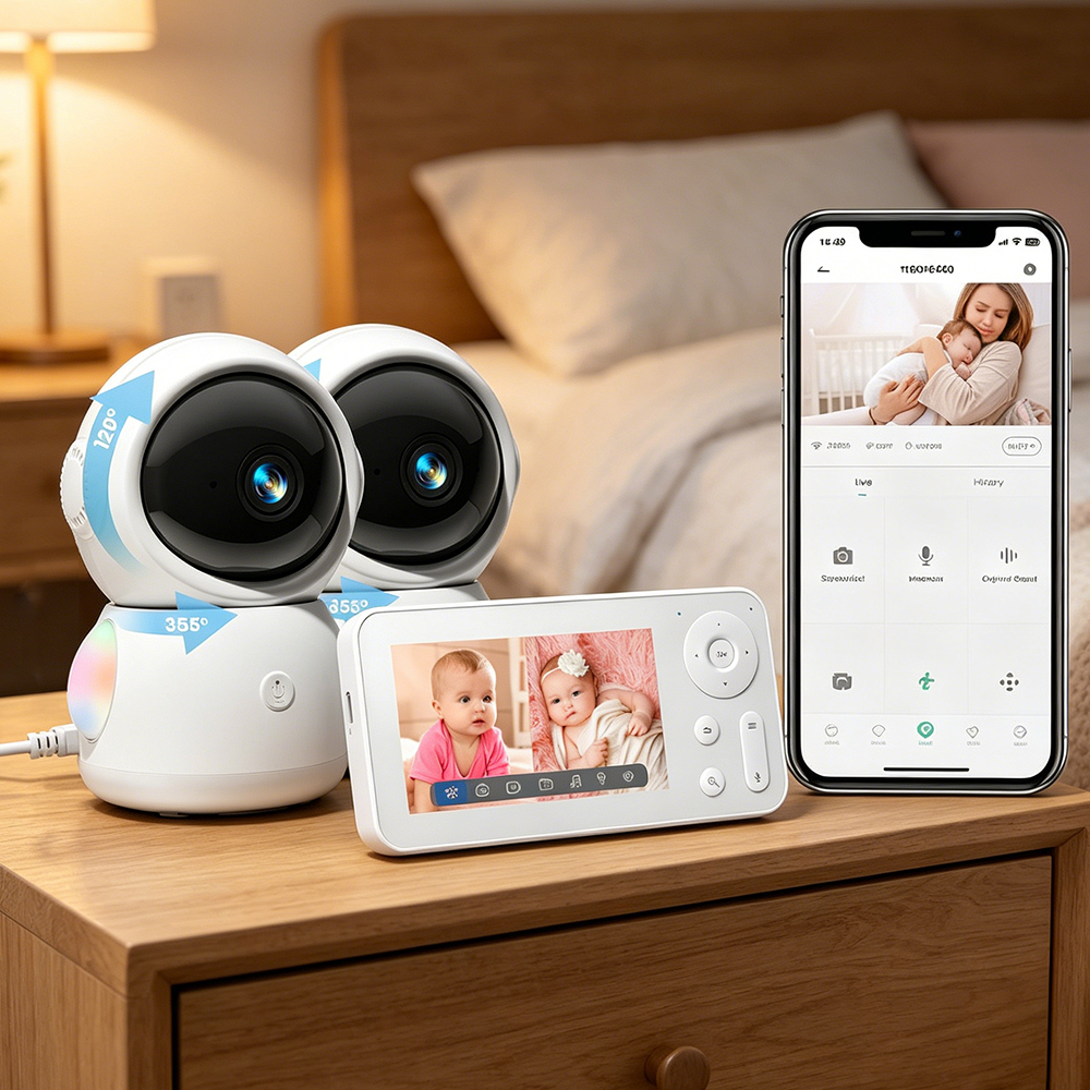 2K WiFi Baby Monitor with Scre - Audio Music Track ulasan dan harga