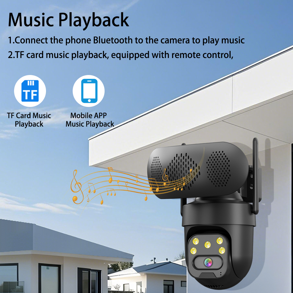 5MP HD WiFi IP Camera with Mus - Audio Music Track ulasan dan harga