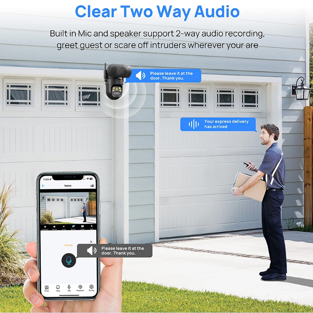 5MP HD WiFi IP Camera with Mus - Audio Music Track ulasan dan harga