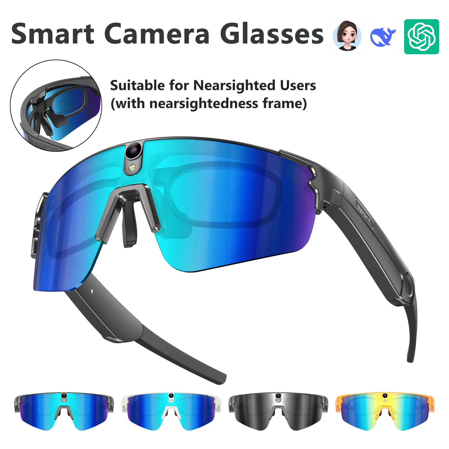 L805 AI Smart Glasses With 800 - Audio Music For Video ulasan dan harga