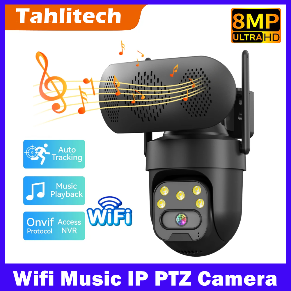 8MP WiFi IP Camera with Music  - Audio Music Track ulasan dan harga