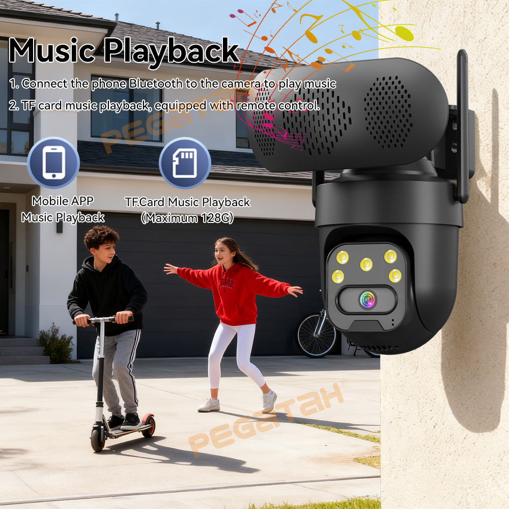 8MP WiFi IP Camera with Music  - Audio Music Track ulasan dan harga