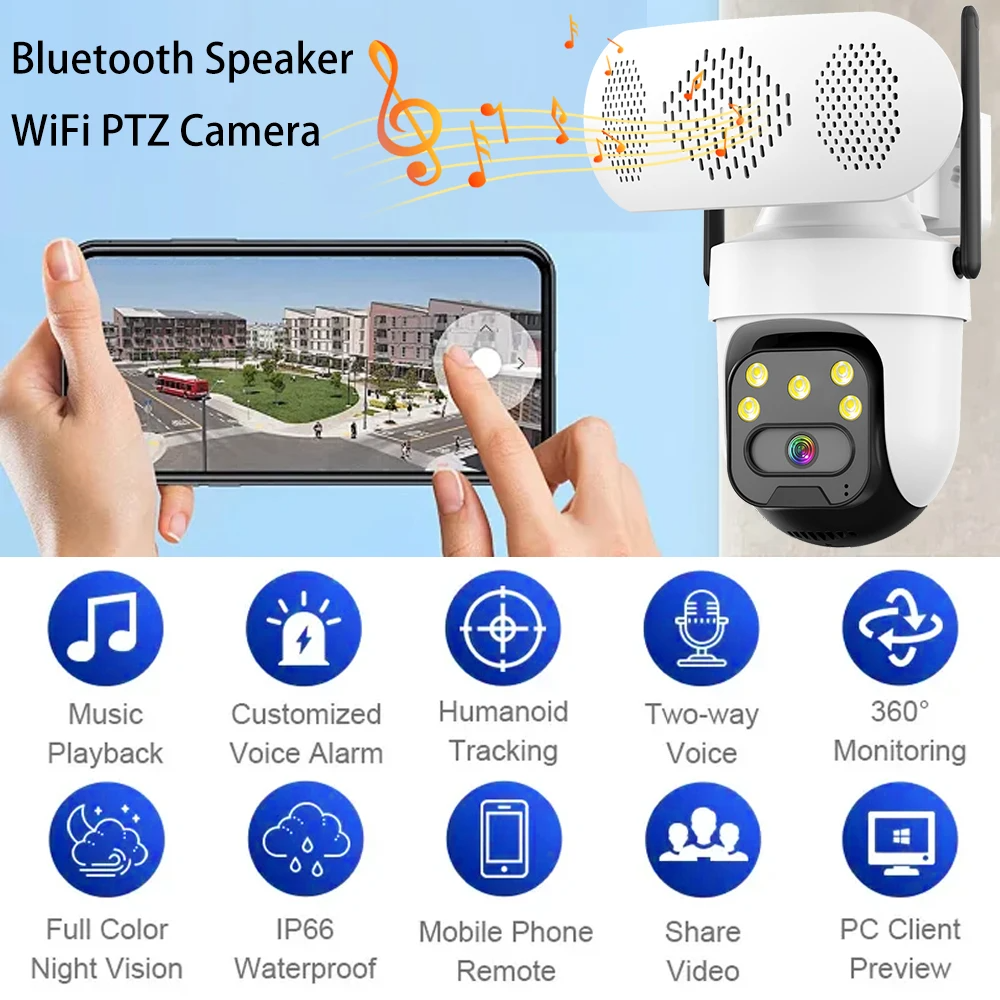 Wireless IP Camera Play Music  - Audio Music Track ulasan dan harga