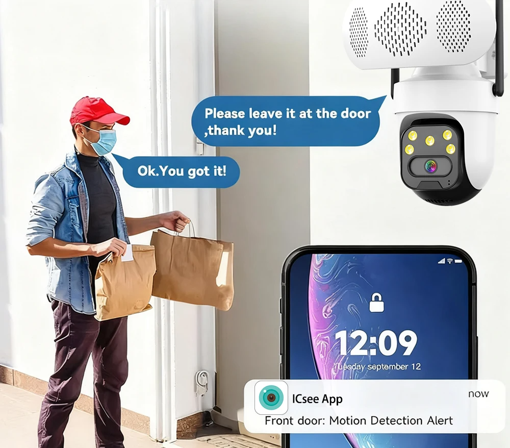 Wireless IP Camera Play Music  - Audio Music Track ulasan dan harga