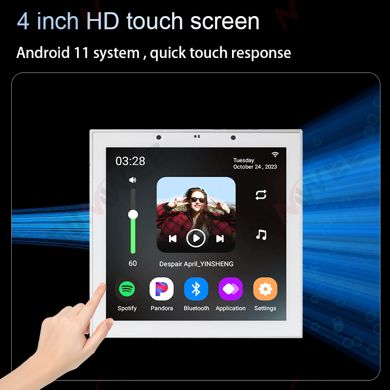 Smart Home Touch Screen 4 Inch - Audio Music For Background ulasan dan harga