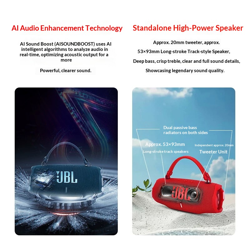 JBL CHARGE 6 Commercial audio  - Audio Music For Background ulasan dan harga