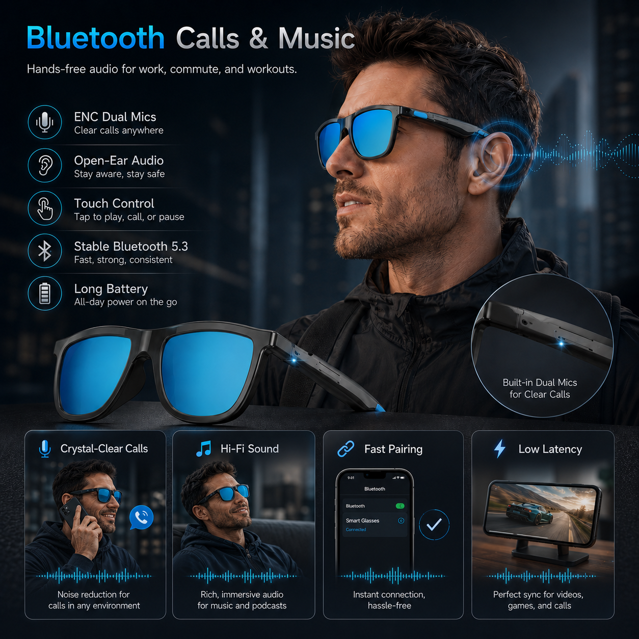 New Touch-Color Change Smart A - Audio Music For Video ulasan dan harga