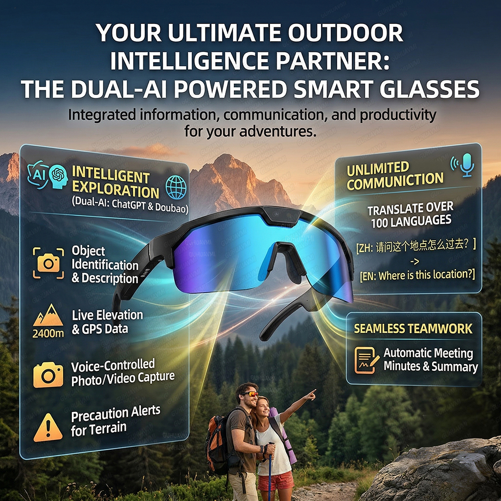 2026 New AI Smart Sports Glass - Audio Music For Video ulasan dan harga