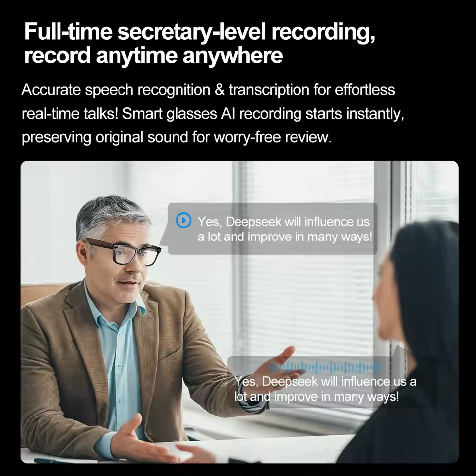 2026 New AI Smart Glasses with - Audio Music For Video ulasan dan harga