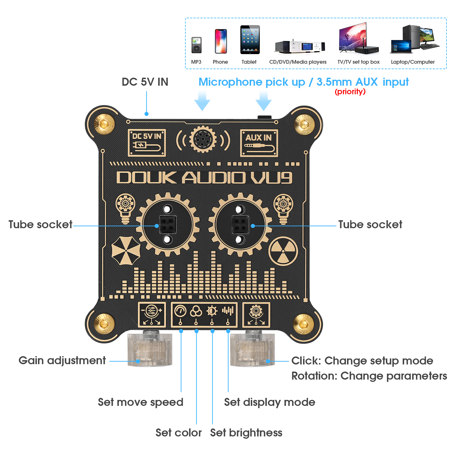 Douk Audio VU9 Pixie Tube Soun - Audio Youtube Music Free ulasan dan harga