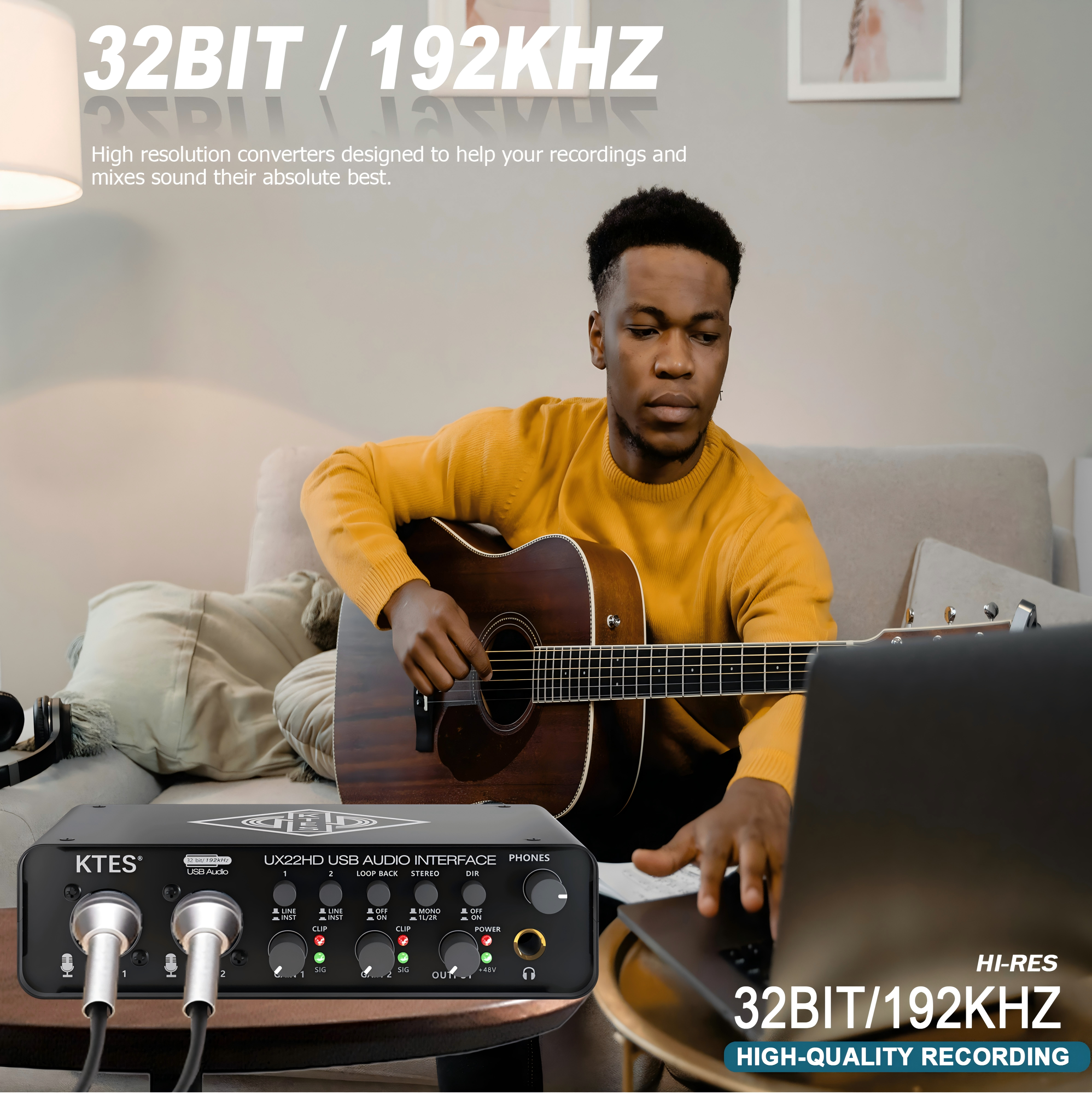 UX22 Audio Interface 192kHz 32 - Audio Youtube Music Free ulasan dan harga