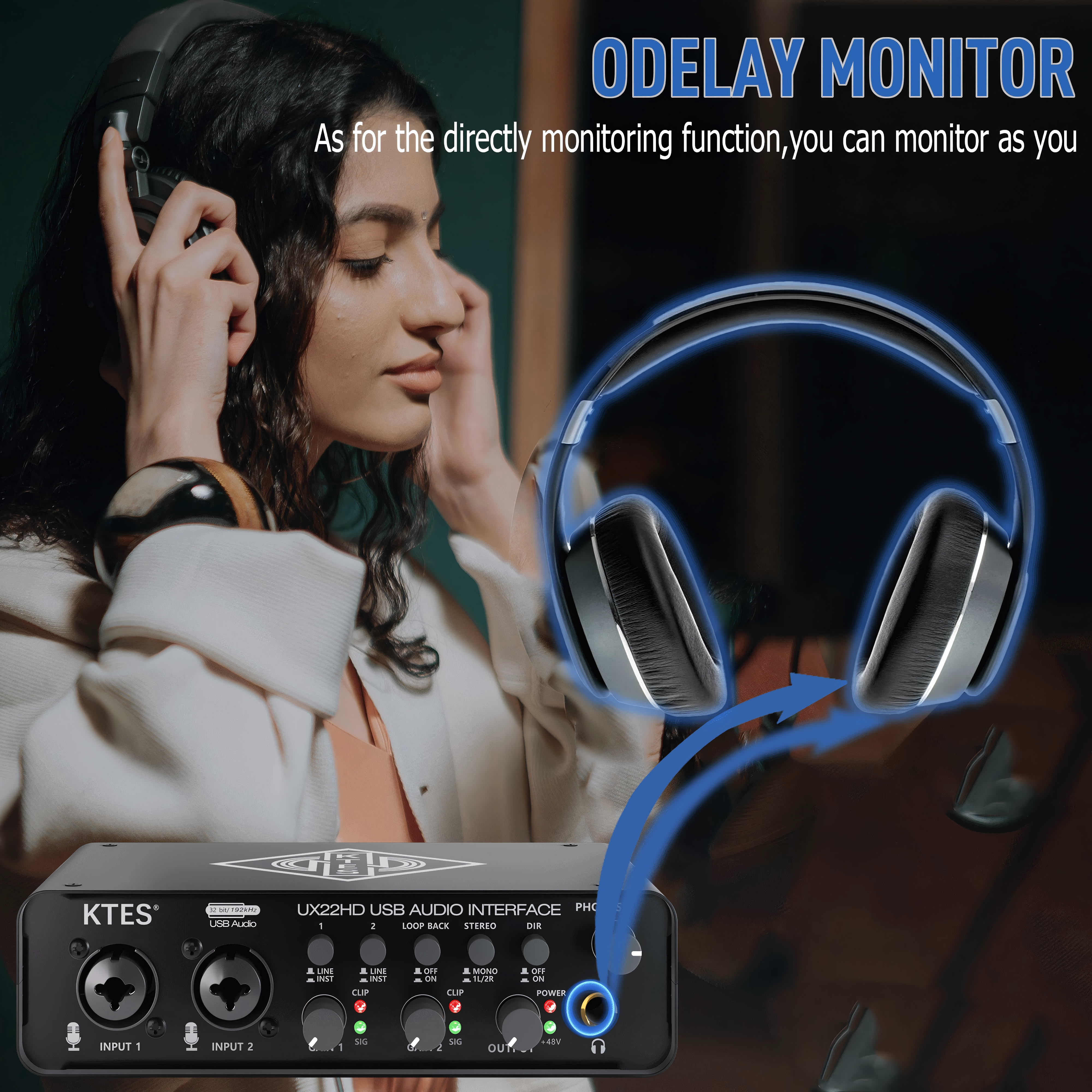 UX22 Audio Interface 192kHz 32 - Audio Youtube Music Free ulasan dan harga