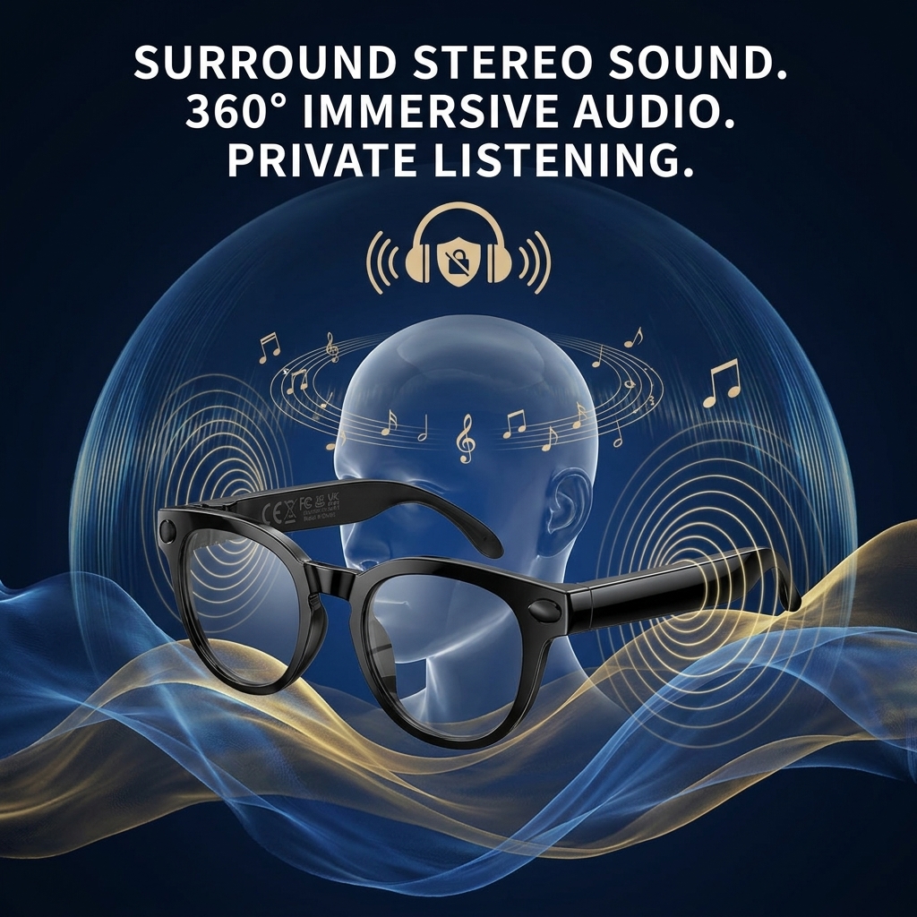 2026 New AI Smart Glasses with - Audio Music For Video ulasan dan harga