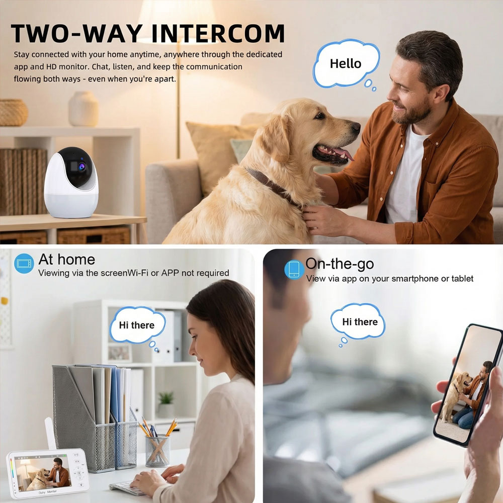 Smart Baby Monitor with Night  - Audio Music Light ulasan dan harga