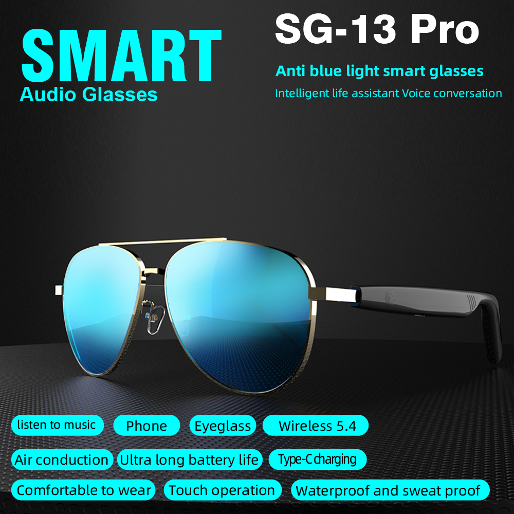 SG13 pro TWS Blue Light Glasse - Audio Music Light ulasan dan harga