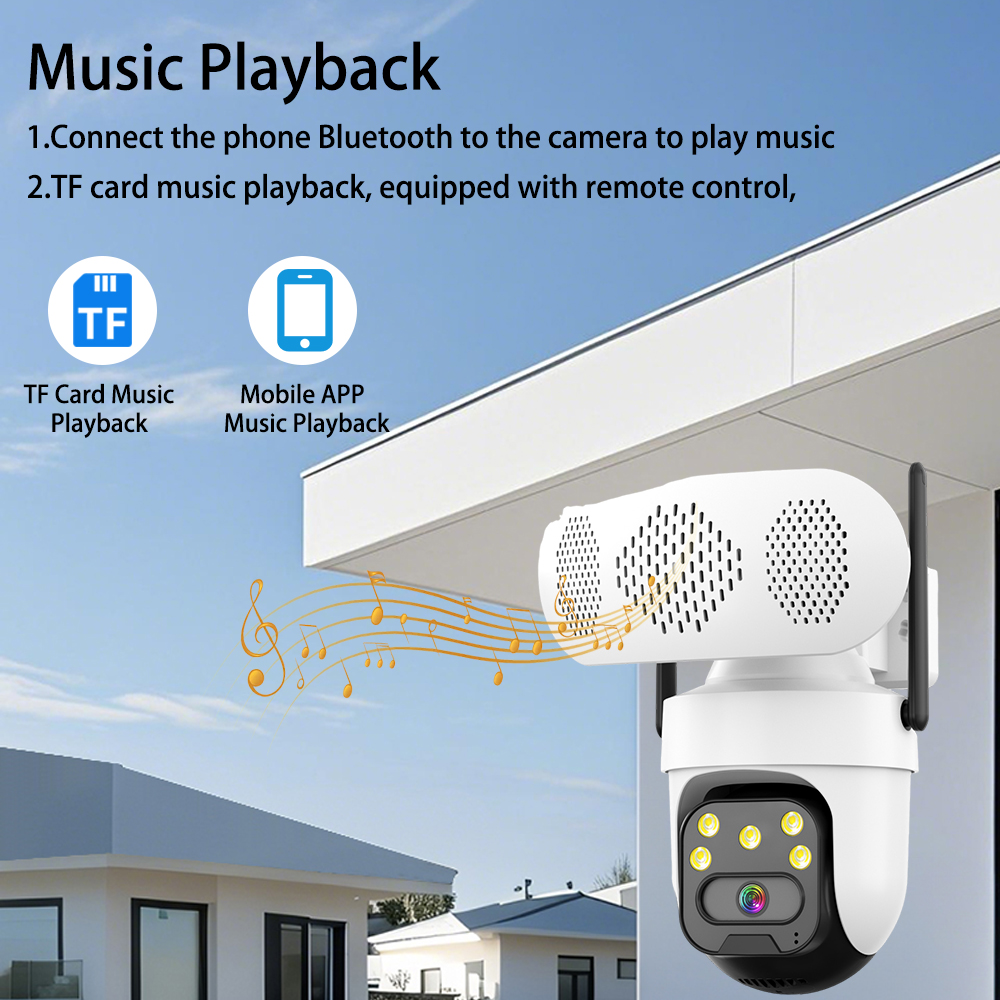 5MP Bluetooth Speaker PTZ Came - Audio Music Track ulasan dan harga