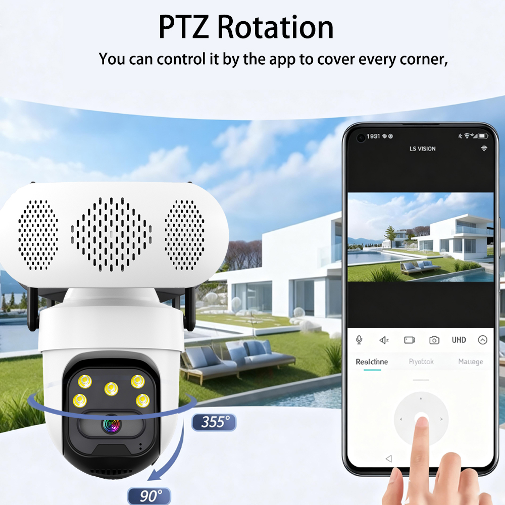 5MP Bluetooth Speaker PTZ Came - Audio Music Track ulasan dan harga