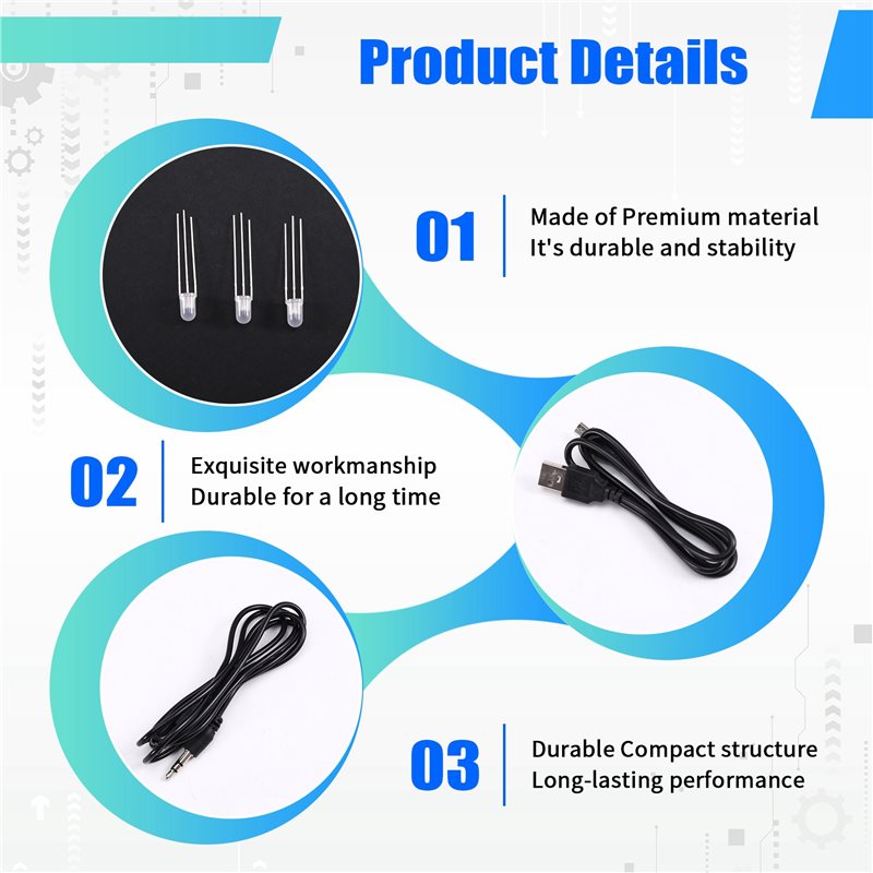 【DIGITAL GADGET】TYPE-C USB LED - Audio Music Light ulasan dan harga