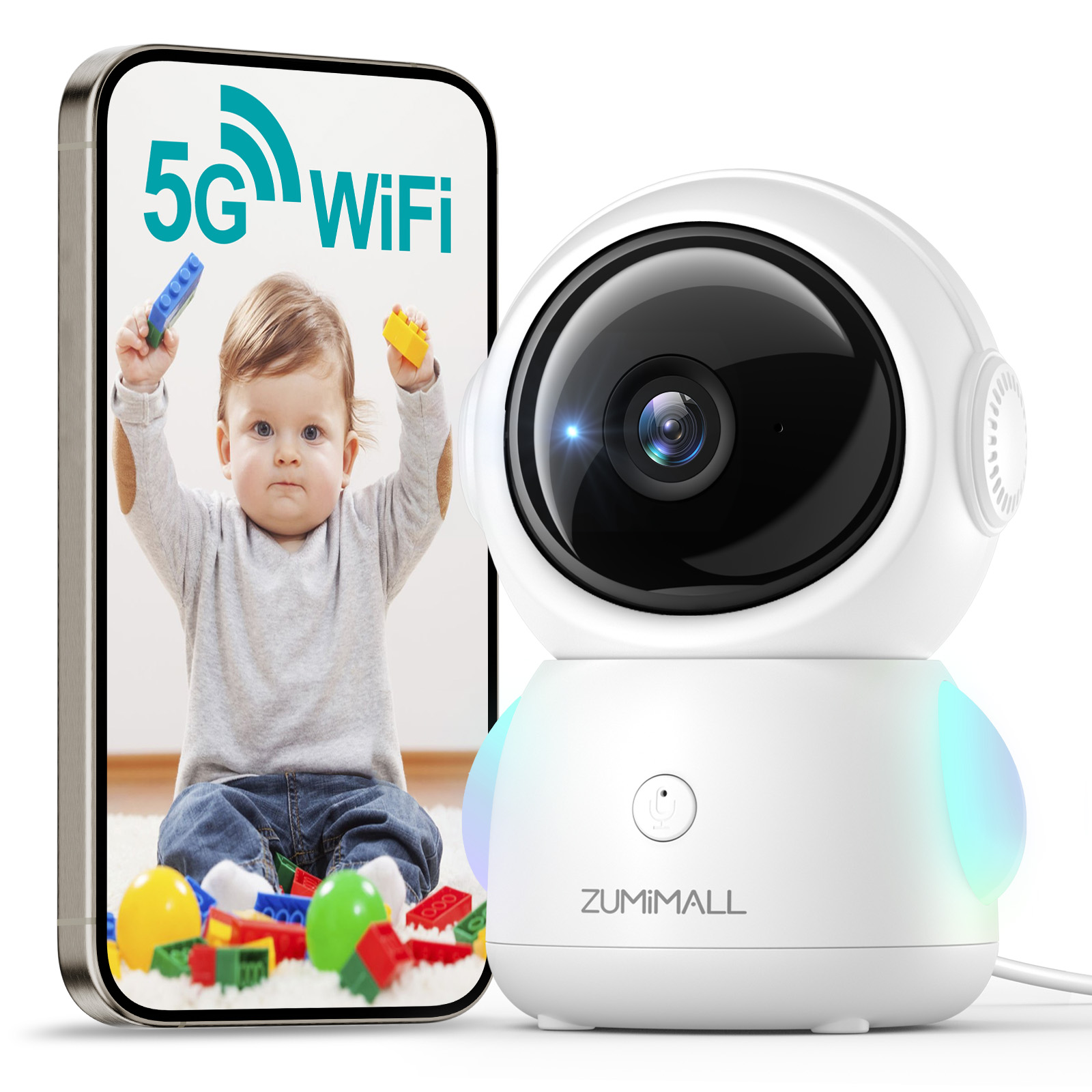 ZUMIMALL Wired security Camera - Audio Music Track ulasan dan harga