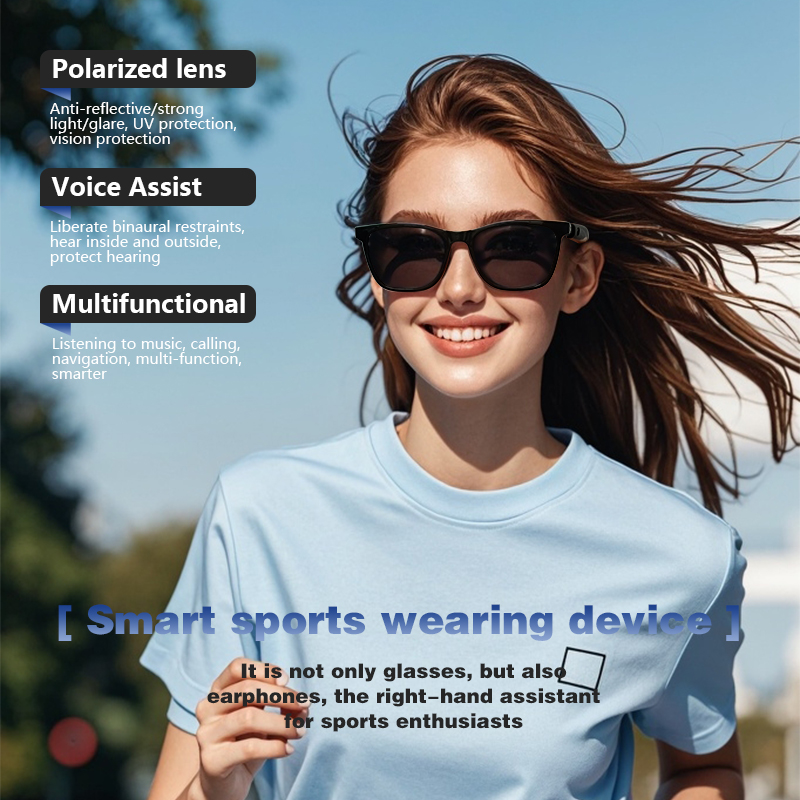 LIGE Bluetooth Smart Sunglasse - Audio Music Light ulasan dan harga