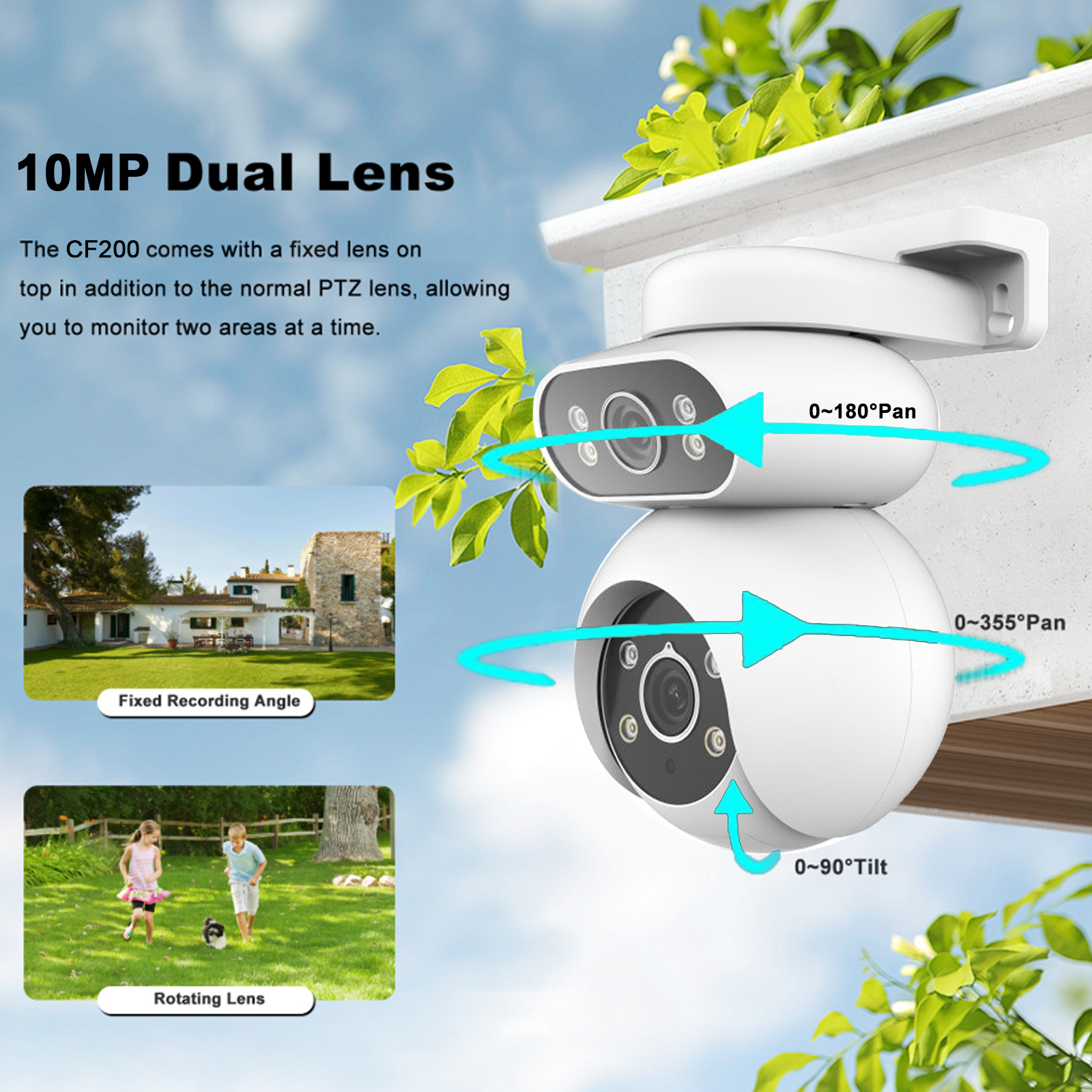 Closeli CF200 5MP IP65 Two-way - Audio Music Track ulasan dan harga